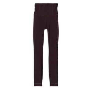 Lululemon In Focus Run Leggings - Plum Shadow 26 1/2 inch inseam